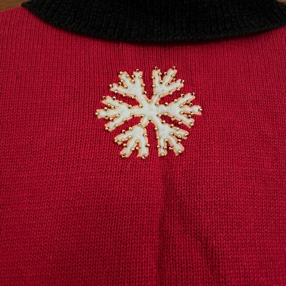 Segue size small button up Christmas sweater - Picture 5 of 8